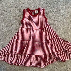 Red Ruffled Tiered Sleeveless Sundress